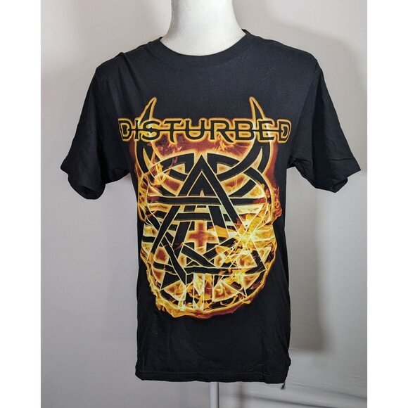 Disturbed Burning Belief Black T-Shirt With Graphic - Picture 4 of 5